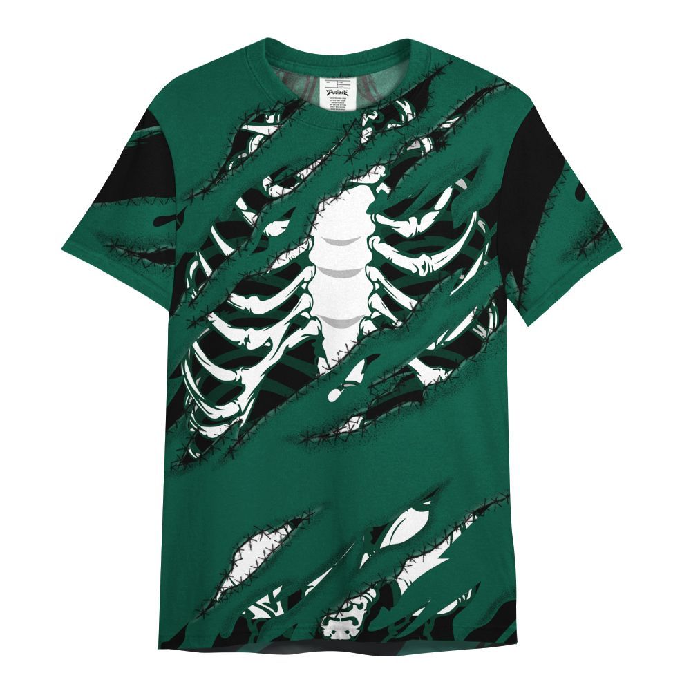 Shirt To Match Oxidized Green 4s - GOT 'EM Skeleton Scratch All Over Print