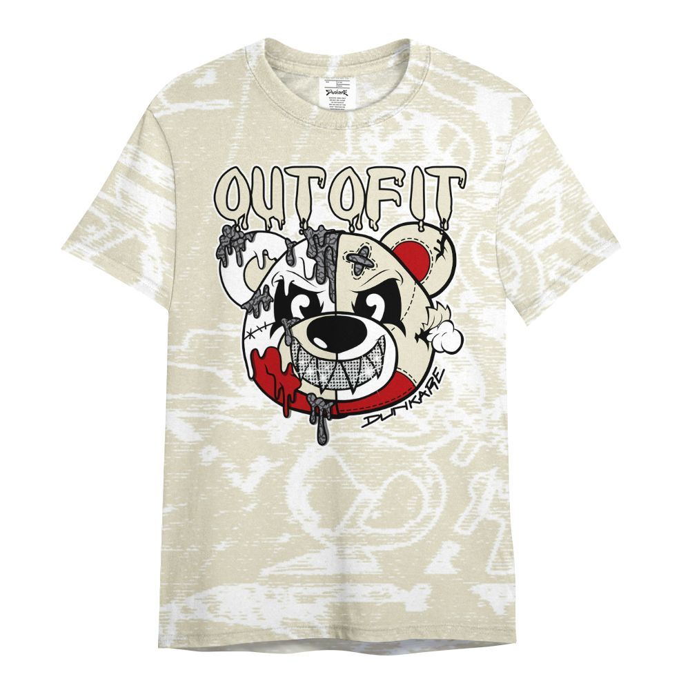 Shirt To Match Cement Grey 3s - Out Of It Bear Avant-Garde All Over Print