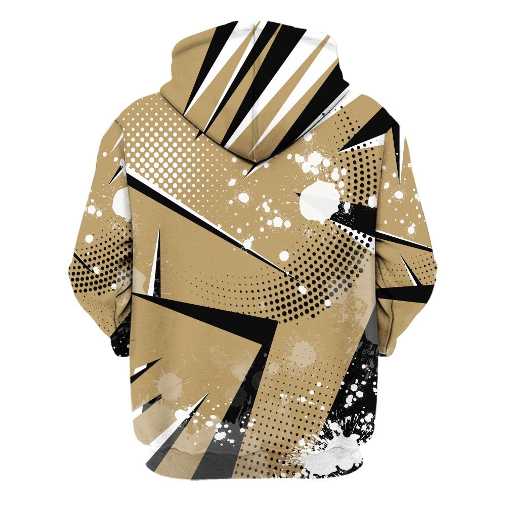 Hoodie To Match High OG Black Metallic Gold 1s - Poly Trust No One Dripping All Over Print