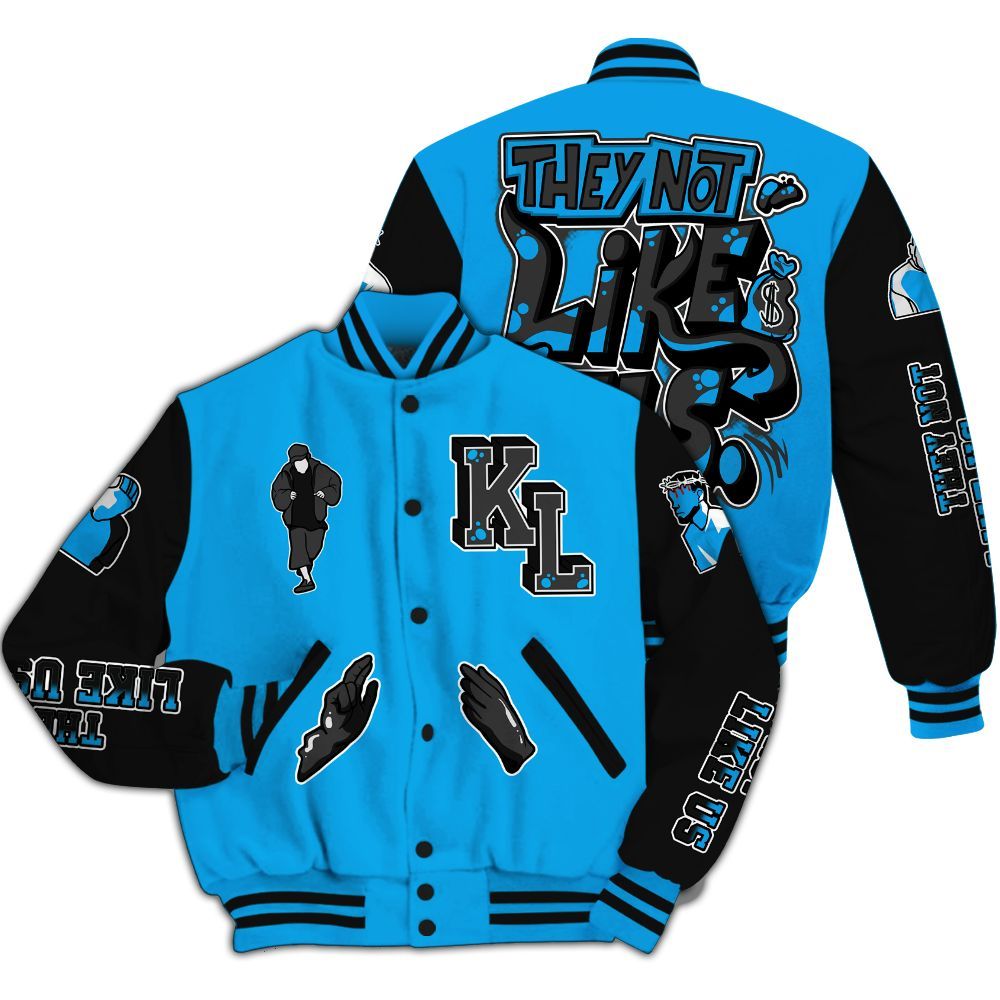 Varsity Jacket To Match Black University Blue 2022 13s - Dislike Us Graphic All Over Print