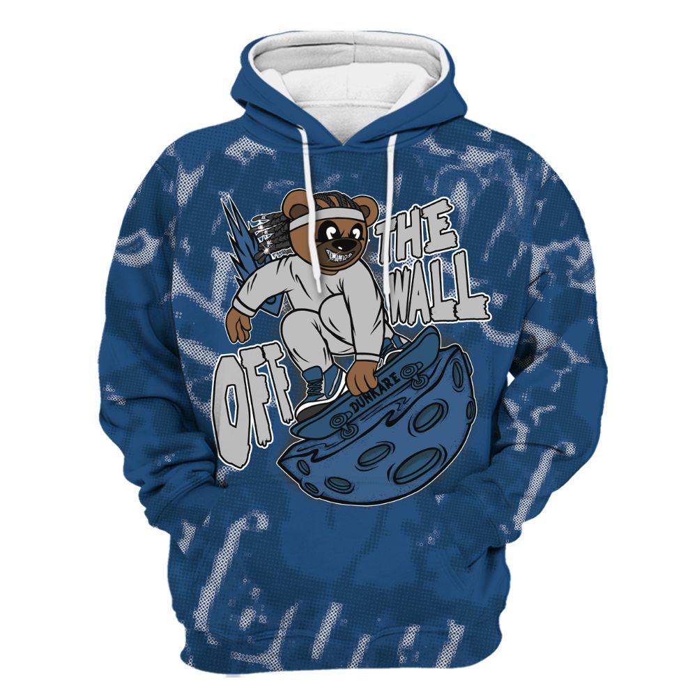 Hoodie To Match High OG Midnight Navy 1s - Quirky Bear Street All Over Print
