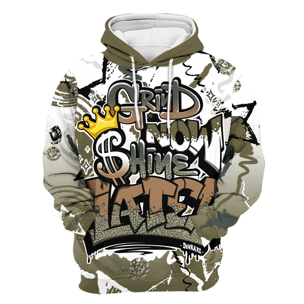Hoodie To Match Retro Family Affair 3s - Grind Shine Later Drip All Over Print