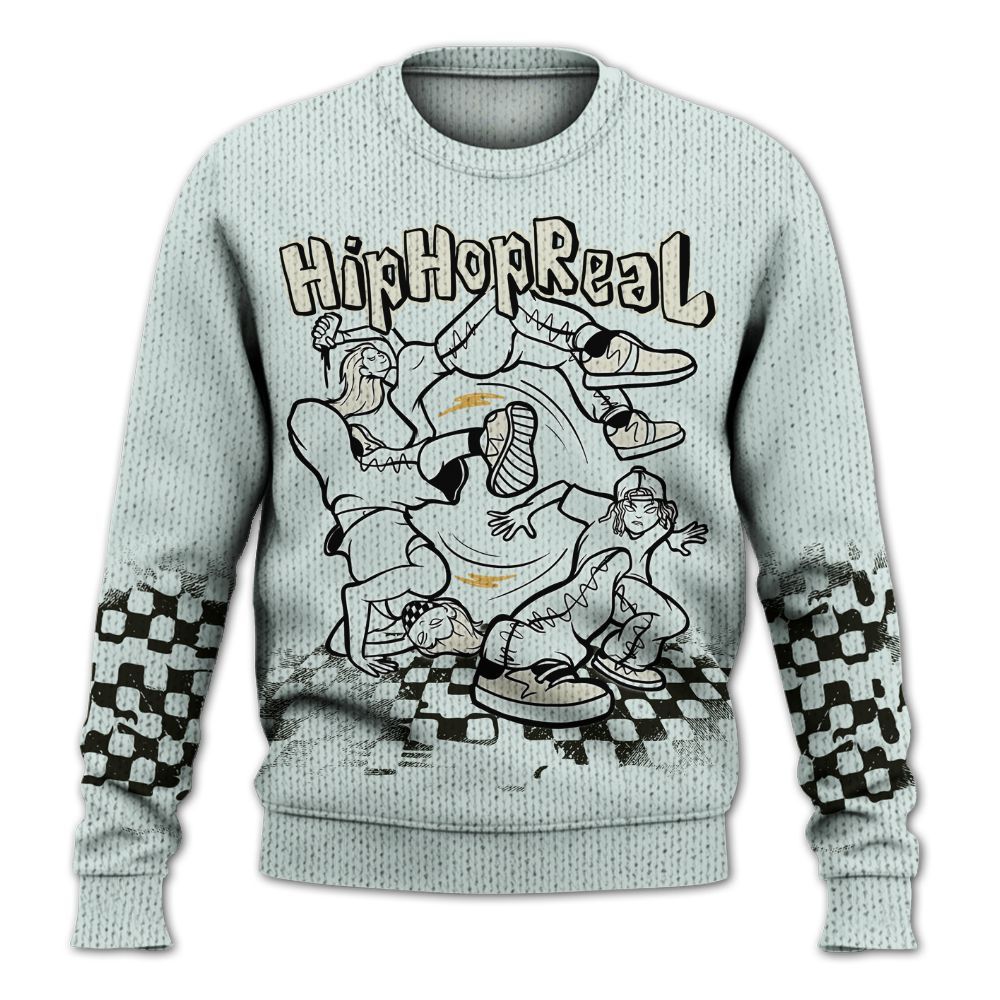 Knitted Sweater To Match Pure Platinum 4s - Feel Life Street Style