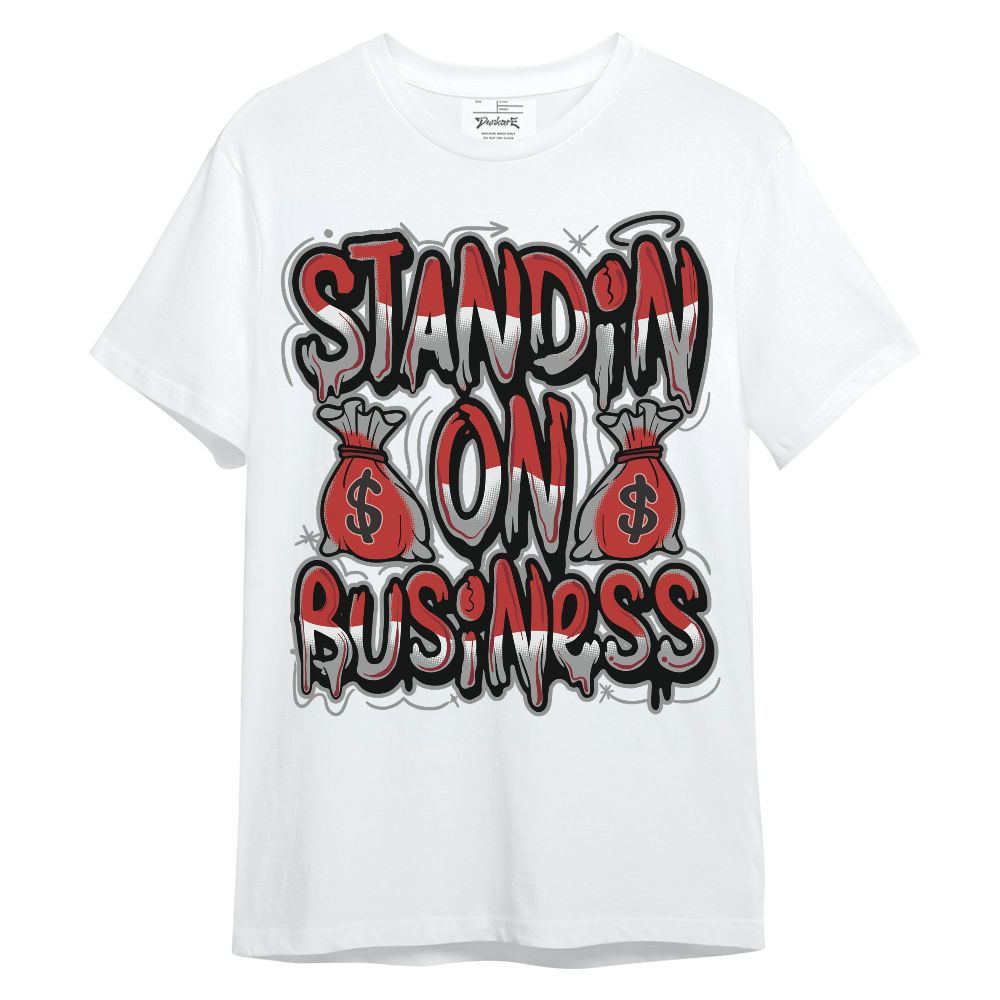 Shirt To Match Bred Reimagined 4s - Standin' Business Graphic Unisex Shirt