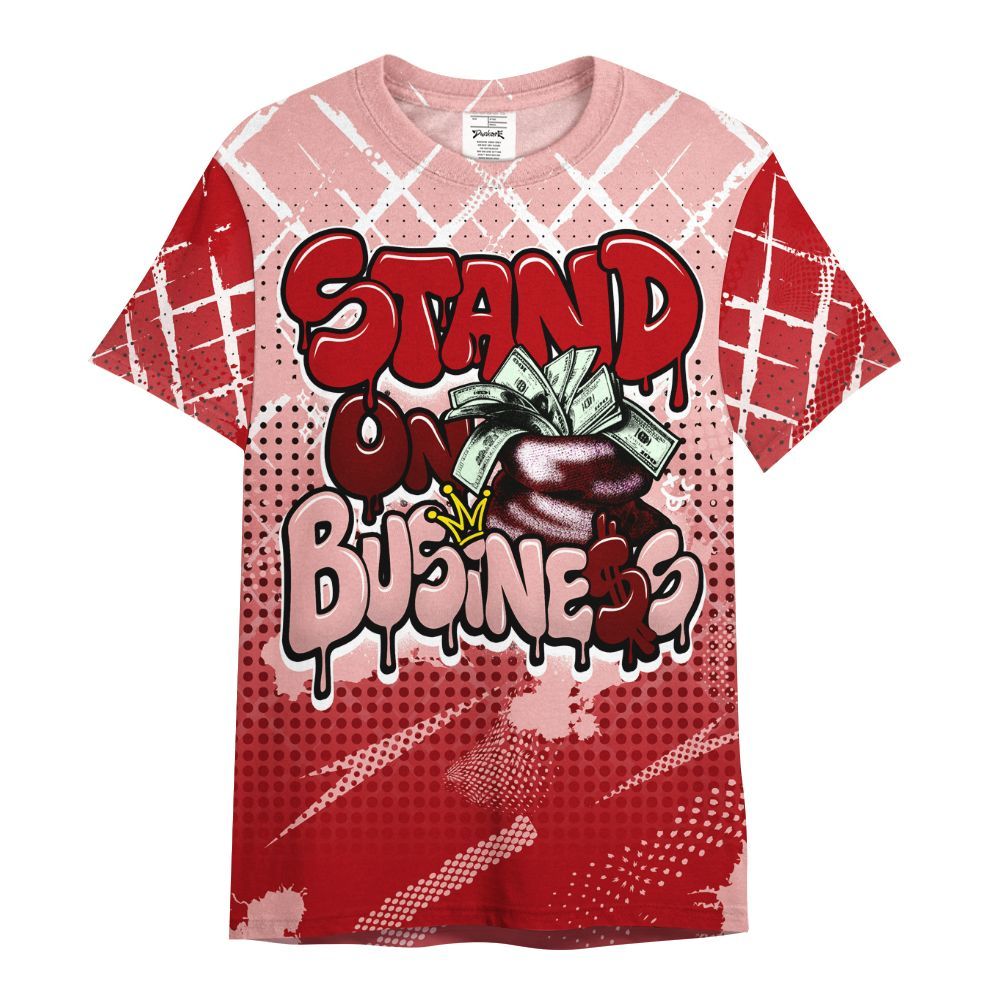 Shirt To Match Low Valentines Day 1s - Halftone Stand Business Dripping All Over Print