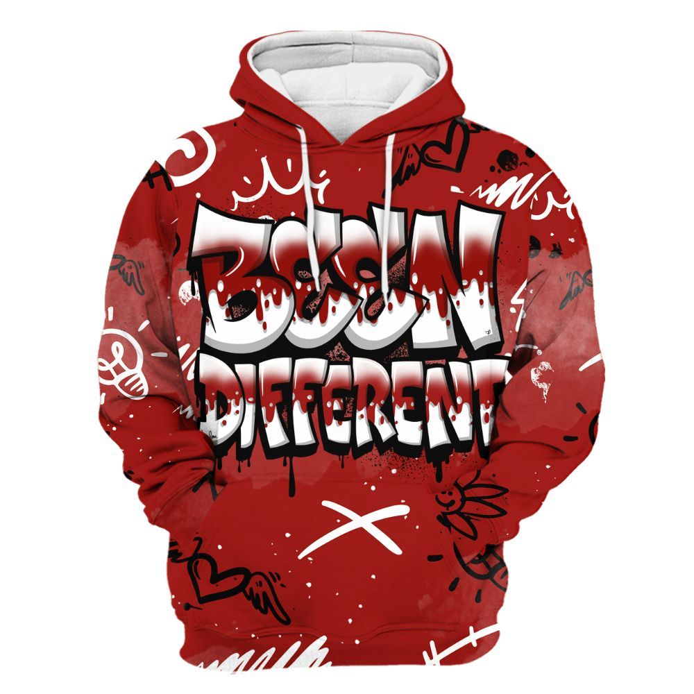 Hoodie To Match High OG Varsity Red 1s - Drip Been Di2ferent All Over Print