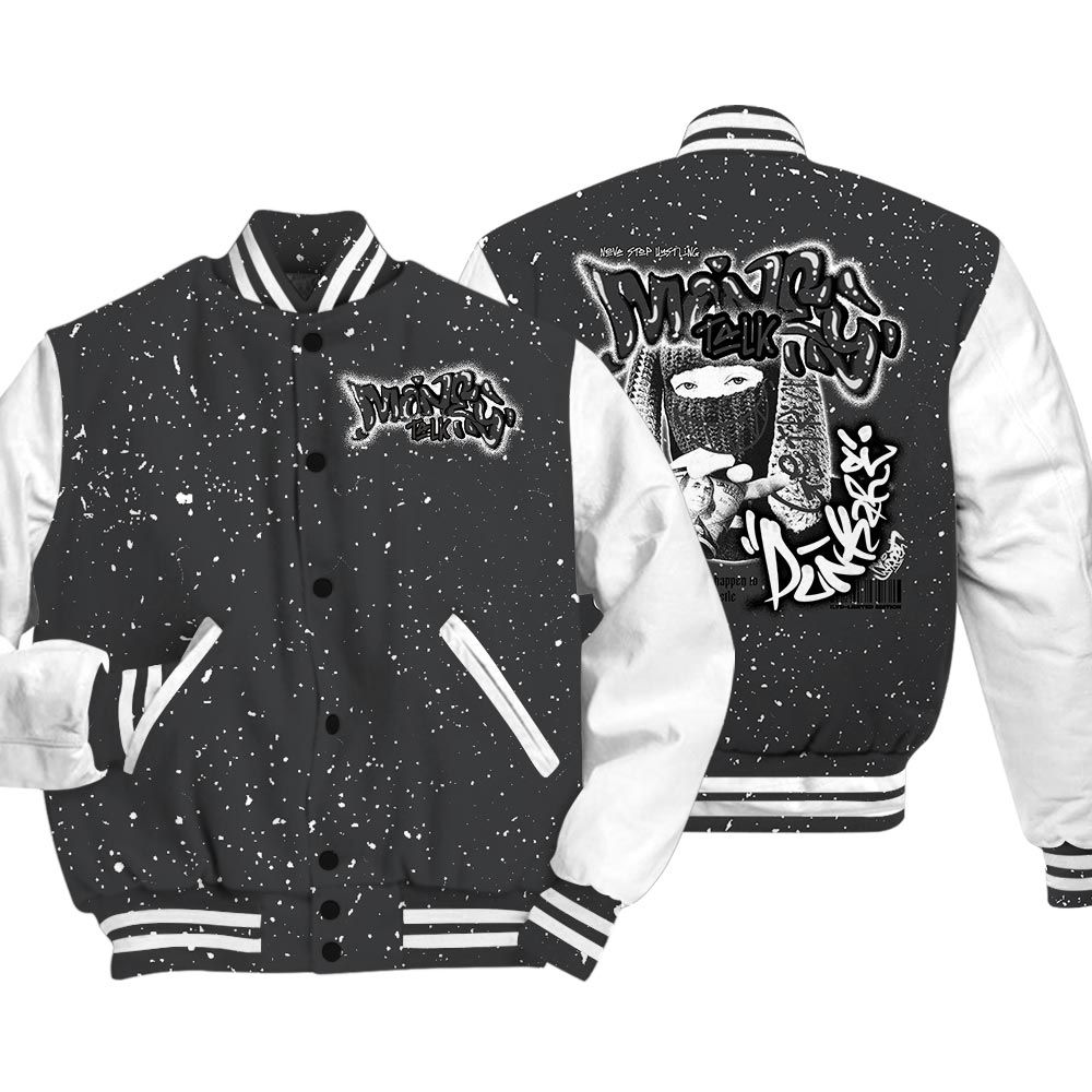 Varsity Jacket To Match Varsity Money Talk Rap, Reverse Oreo 6s T-Shirt, To Match Sneaker Reverse Oreo 6s Baseball Varsity Jacket LTRP
