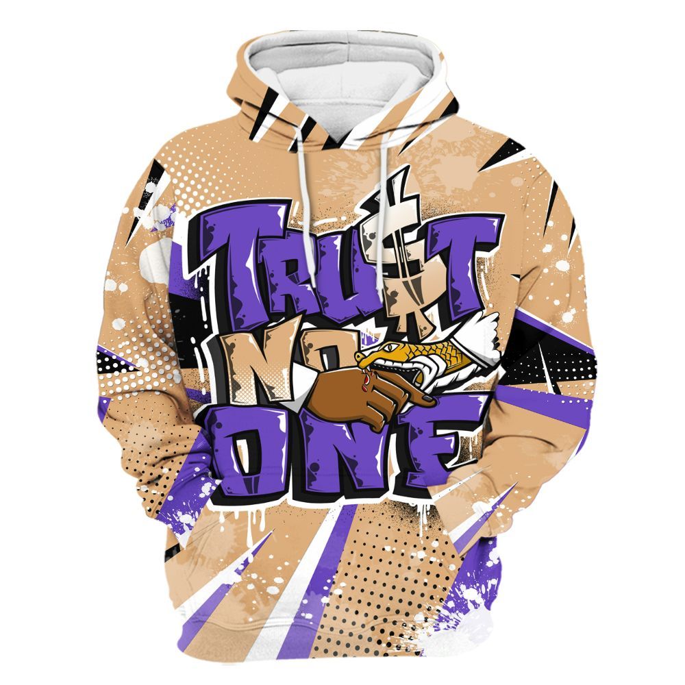 Hoodie To Match SE Afrobeats 7s - Poly Trust No One Dripping All Over Print