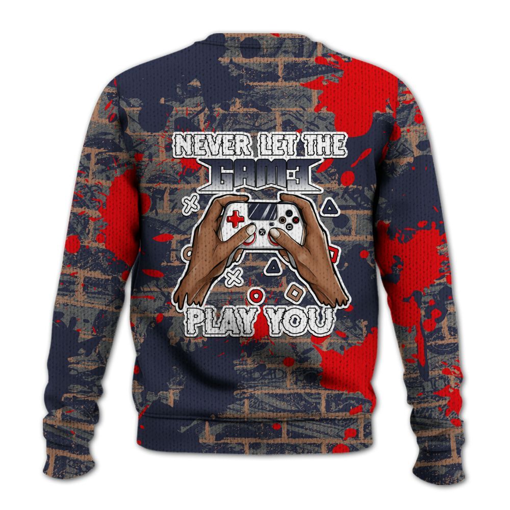 Knitted Sweater To Match Low OG Howard Bison 1s - PlayGame Human Brick