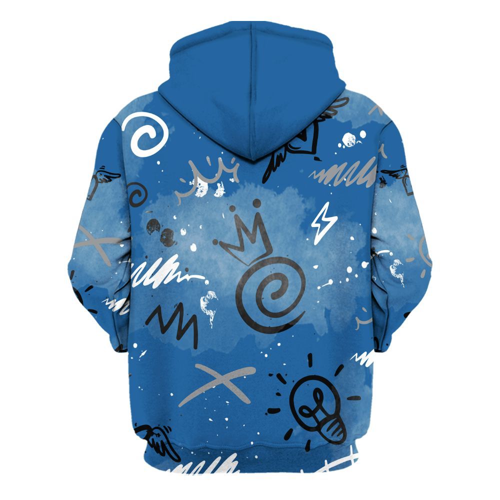 Hoodie To Match French Blue 13s - Drip Been Di2ferent All Over Print