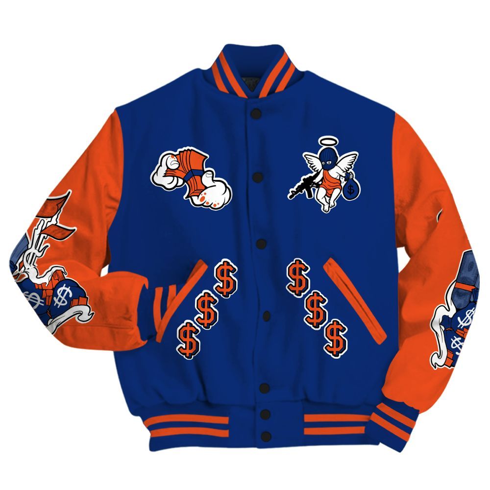 Varsity Jacket To Match Suede GS League - Ones Move In Silence Graphic All Over Print