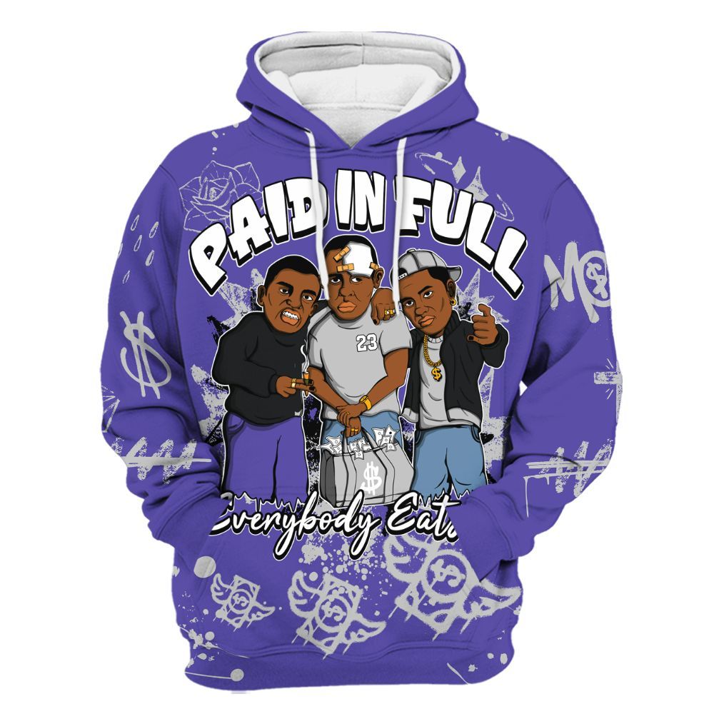 Hoodie To Match Retro Concord 5s - Everybody Paid In Full Crayon All Over Print