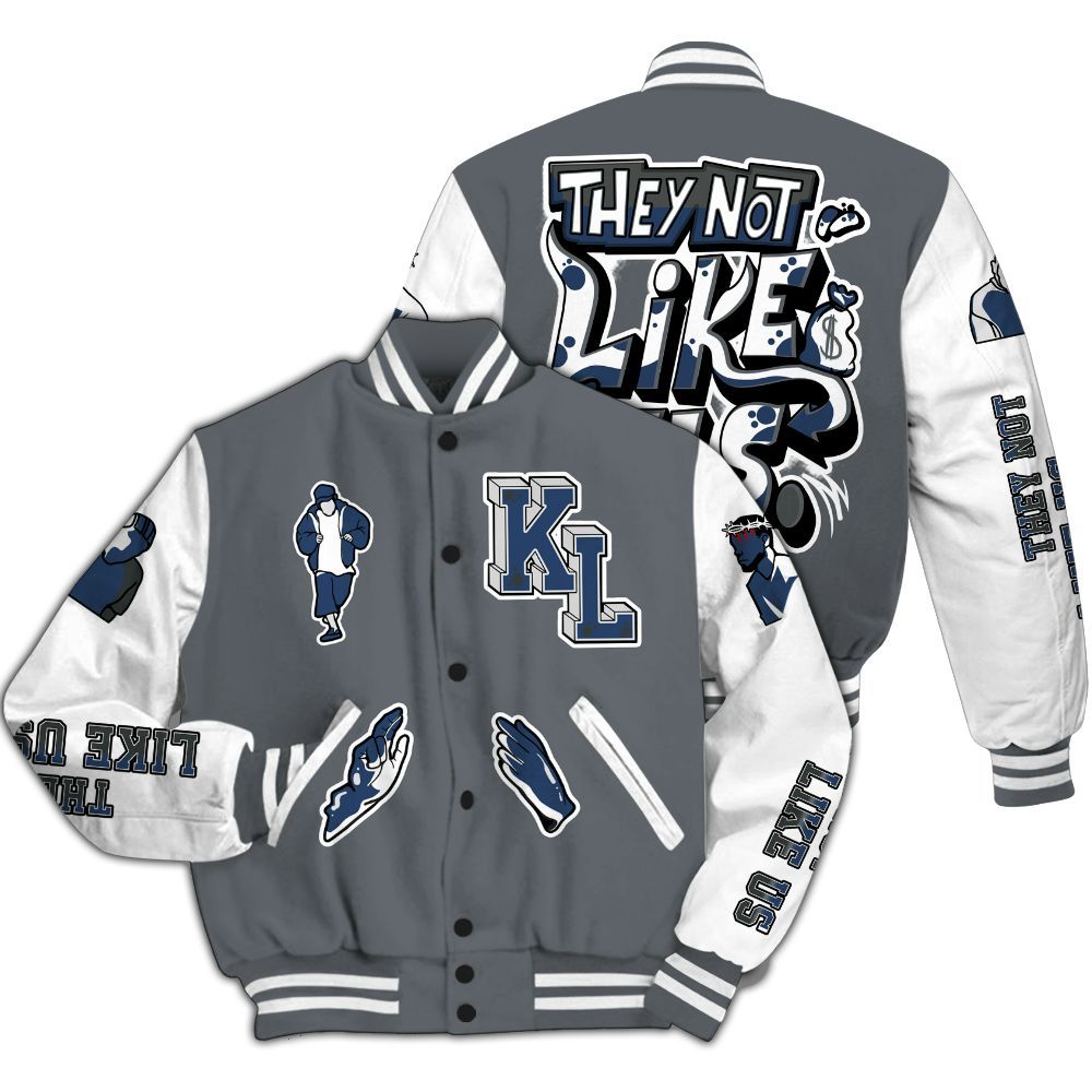 Varsity Jacket To Match Flint Grey 9s - Dislike Us Graphic All Over Print
