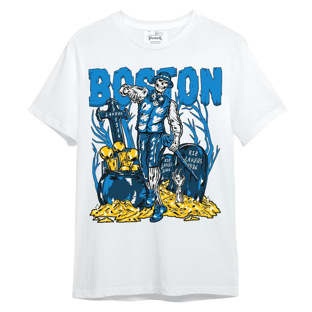 Shirt To Match Industrial Blue 4s - Goldrush Skeleton Unisex Shirt