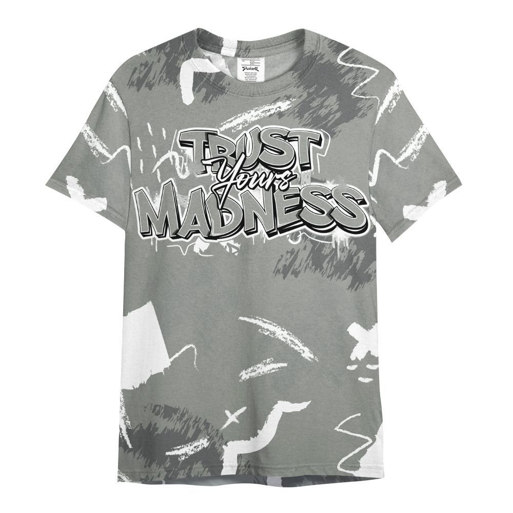 Shirt To Match Paris Cement Grey 4s - Trust Your Madness Retro All Over Print