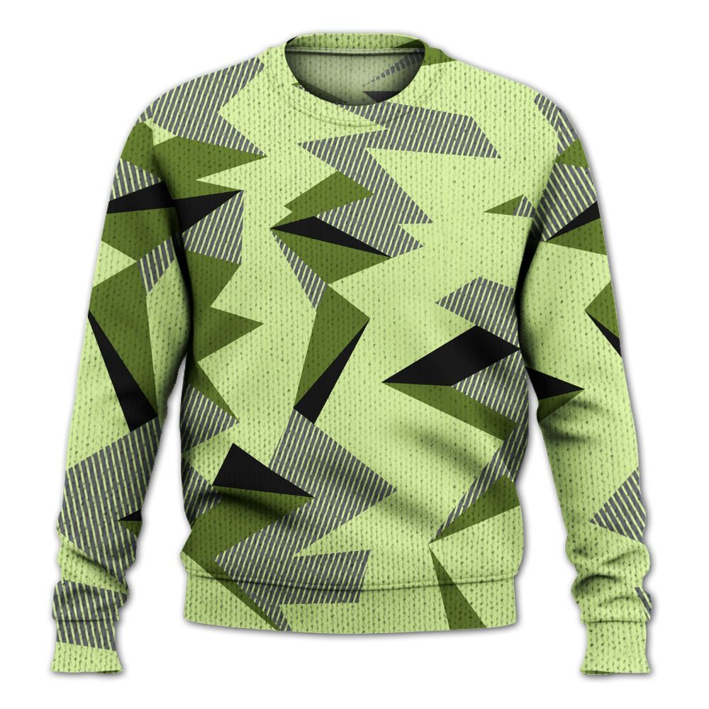 Knitted Sweater To Match Smoke Grey Volt TR 1s - Geometric Camouflage Pattern