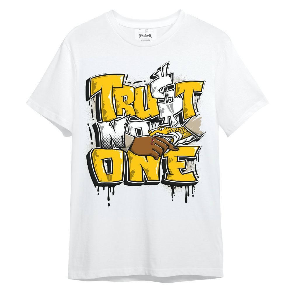 Shirt To Match Vivid Sulfur 4s - Trust No One Drip Unisex Shirt