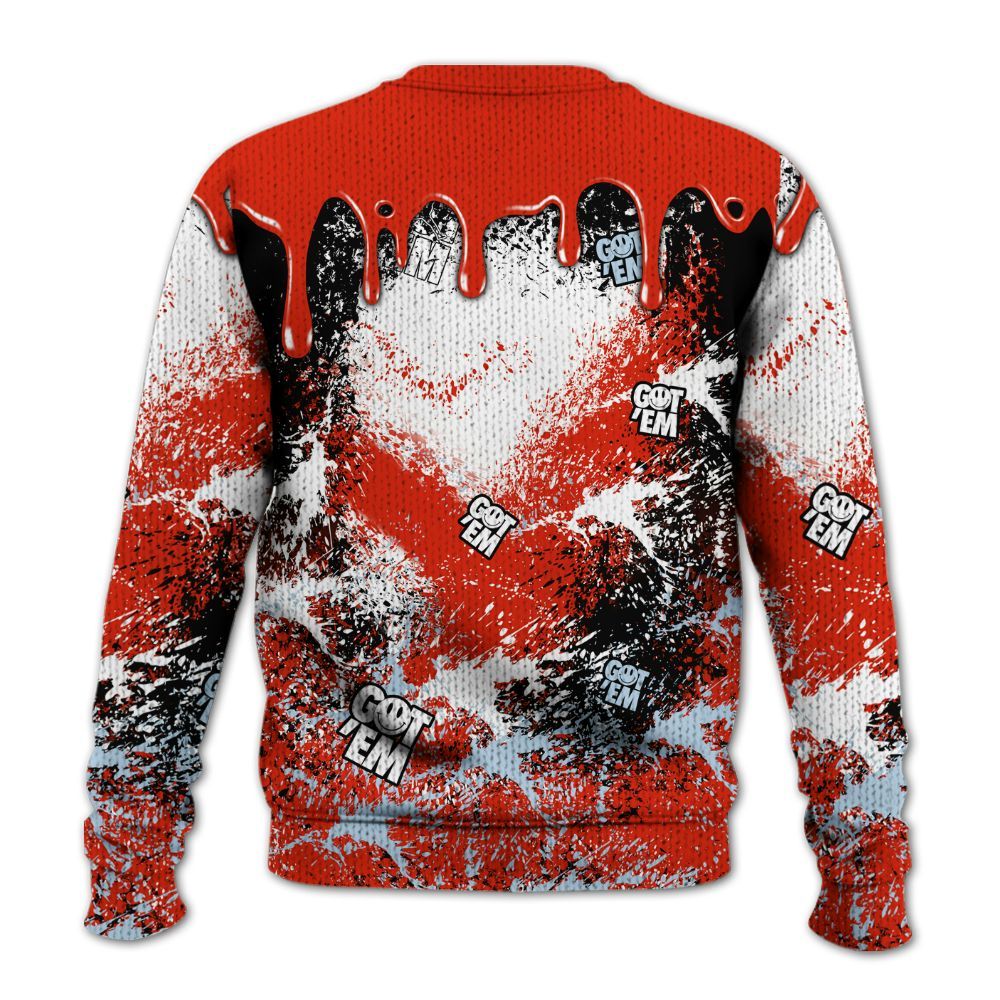 Knitted Sweater To Match Retro Cherry 11s - Dripping 23 Drip