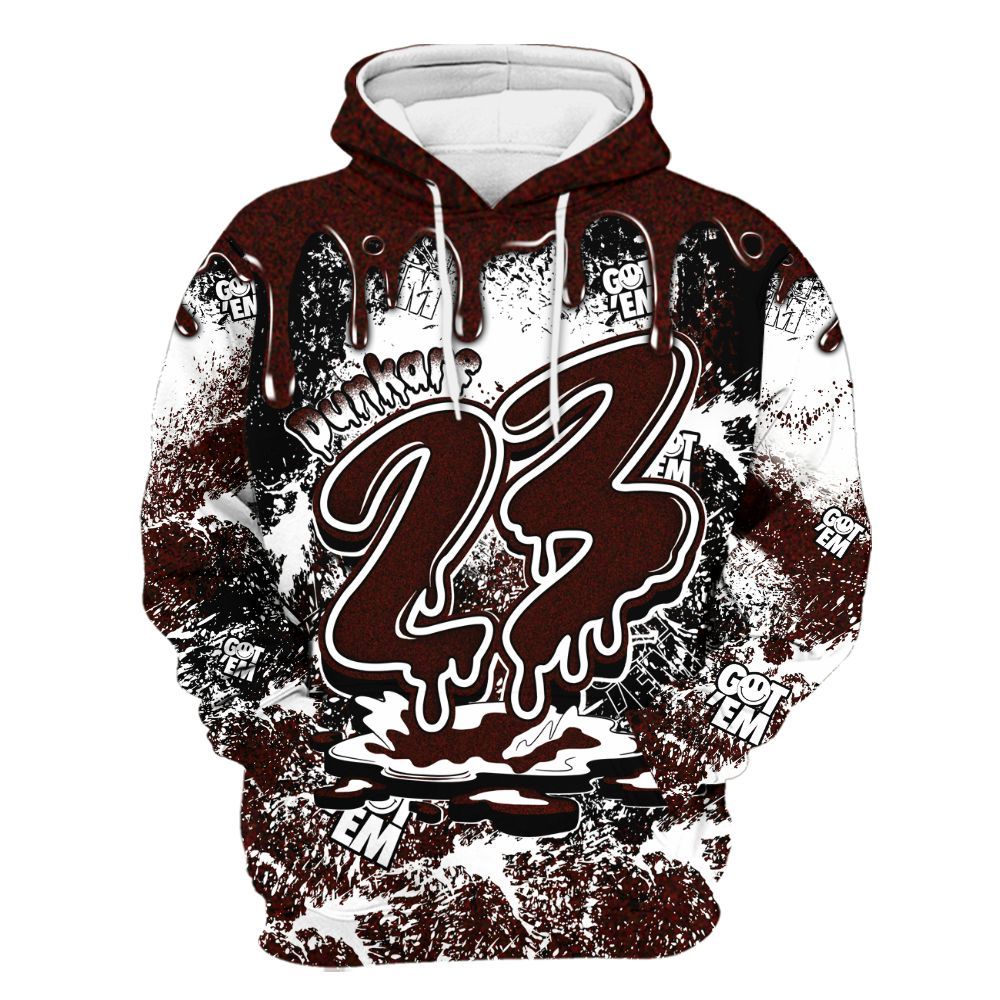 Hoodie To Match Air Force 1 Low Halloween Skull 2024 - Dripping 23 Drip All Over Print