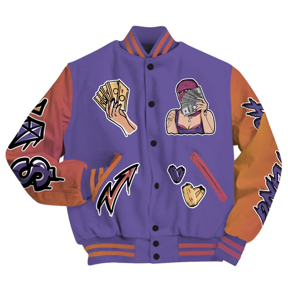 Varsity Jacket To Match Book Sunset 1s - Hustling Unique All Over Print