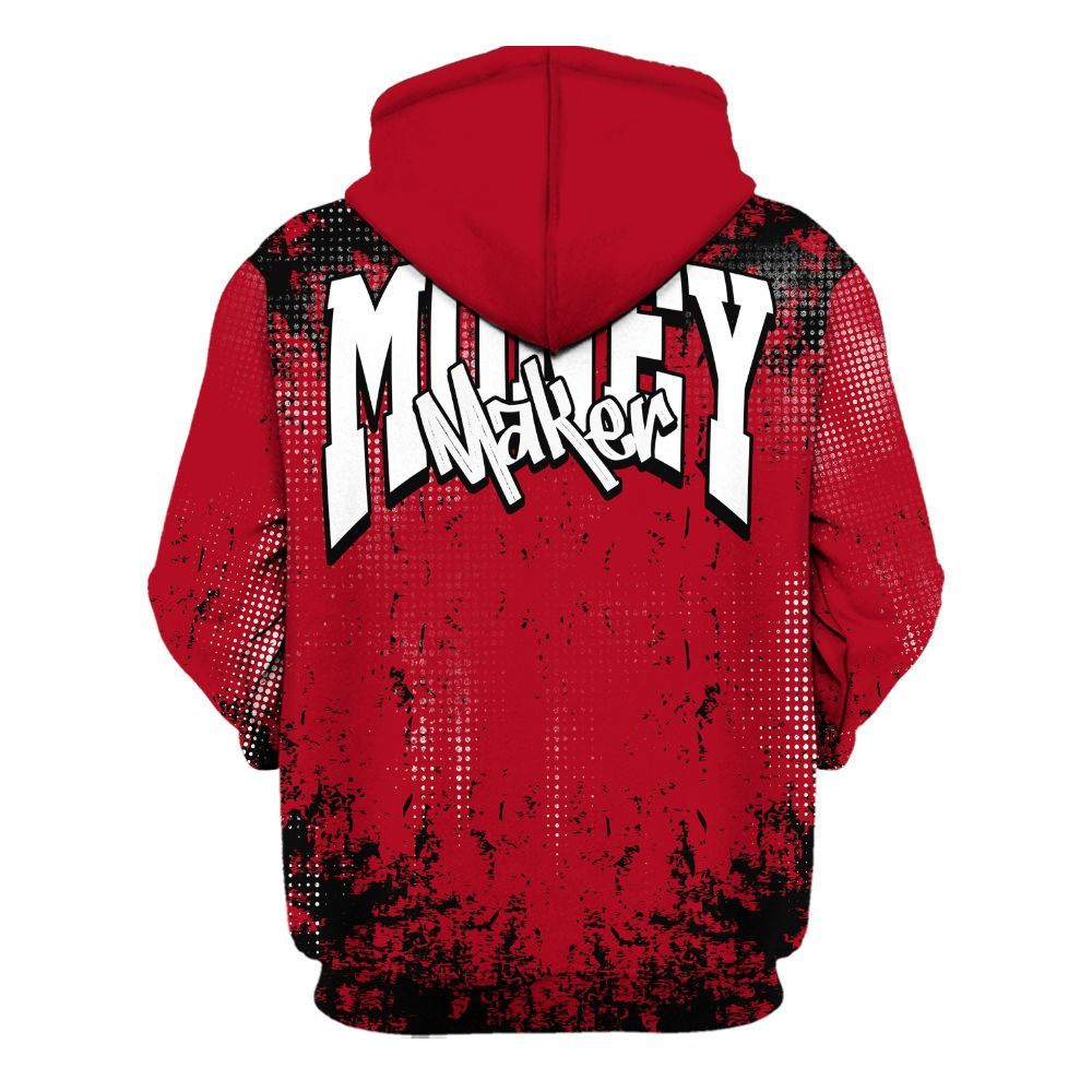Hoodie To Match Cardinal 7s - Move In Silence Money Street Retro All Over Print
