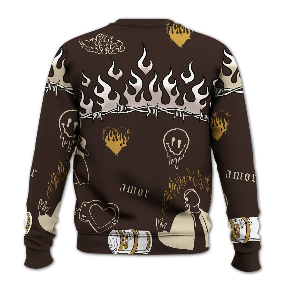 Sweatshirt To Match 2025 Retro Earth 5s - Snake Trust No One All Over Print