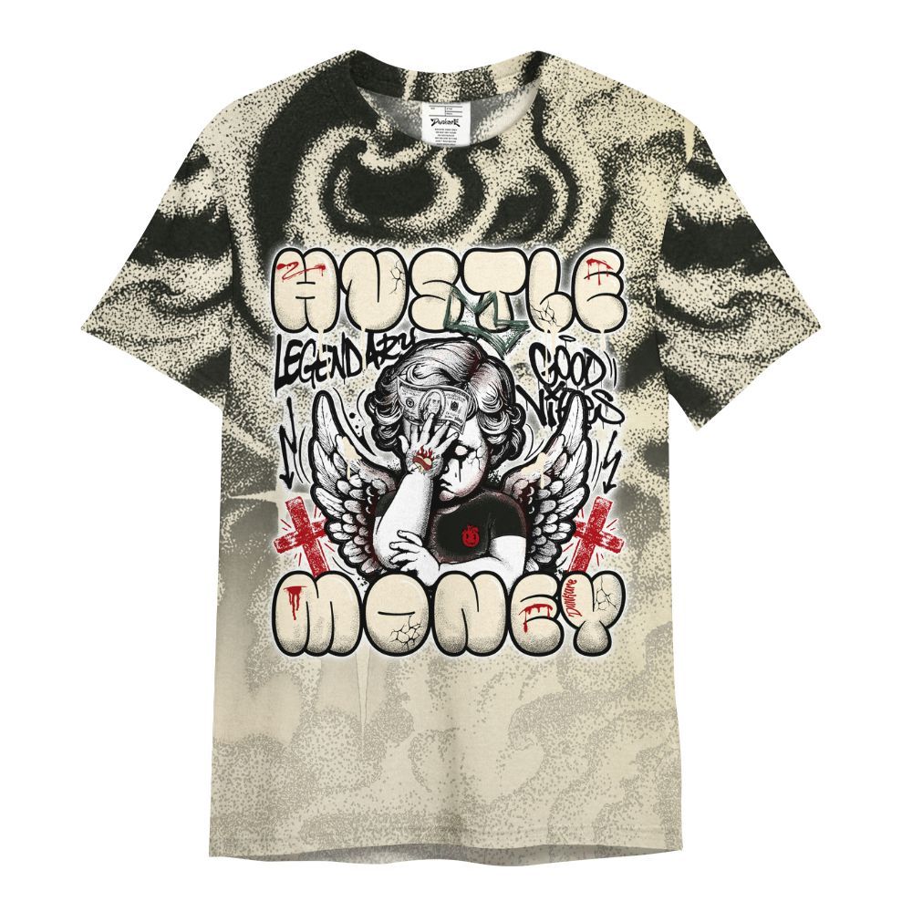 Shirt To Match Retro Low OG Nitro 1s - Angel Hustle Money All Over Print