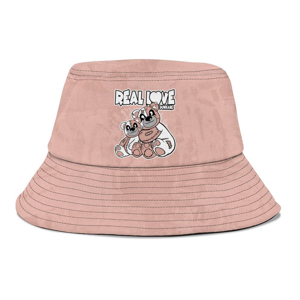 Bucket Hat To Match Dunk Low Pink Velvet - Sincere Fondness Bear Graphic