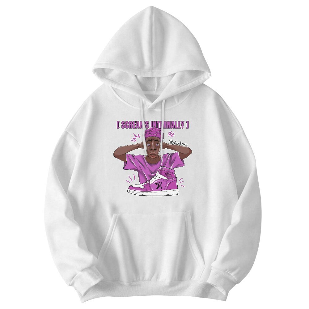 Sweatshirt To Match Hyper Violet 4s - Scream Internally Graphic