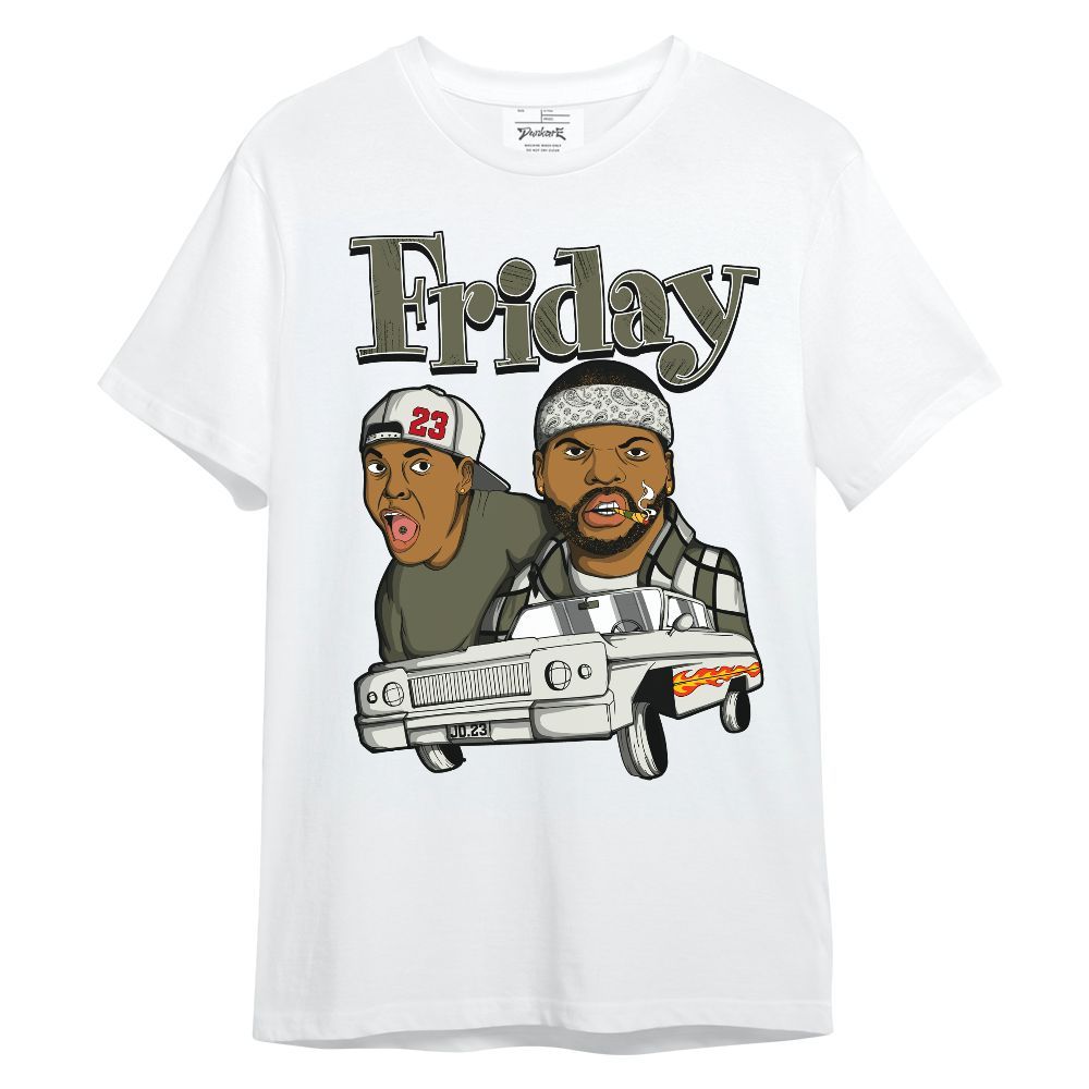 Shirt To Match Travis Scott Low OG Medium Olive 1s - Friday Sneaker Graphic Unisex Shirt