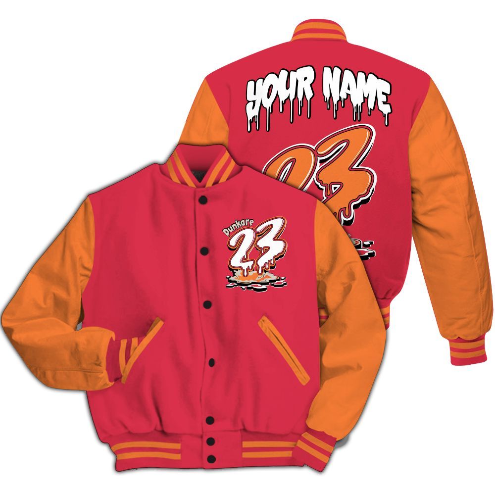 Varsity Jacket To Match Air Max Portal Bright Ceramic - Custom Name 23 Drip All Over Print