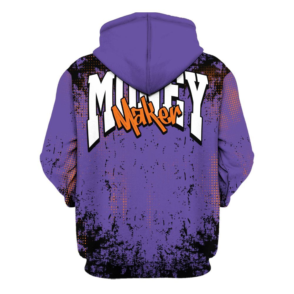 Hoodie To Match Air Max Waffle SP Voltage Purple - Move In Silence Money Street Retro All Over Print