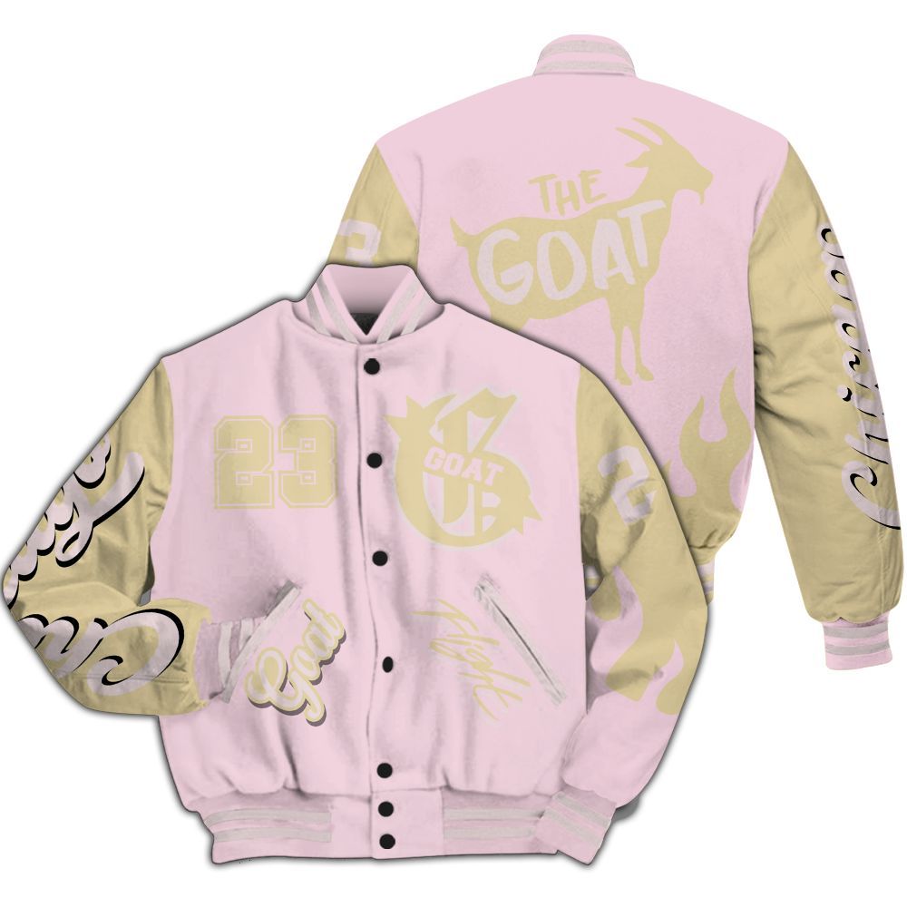 Varsity Jacket To Match Denim Iced Carmine 4s - The G.O.A.T Streetwear All Over Print