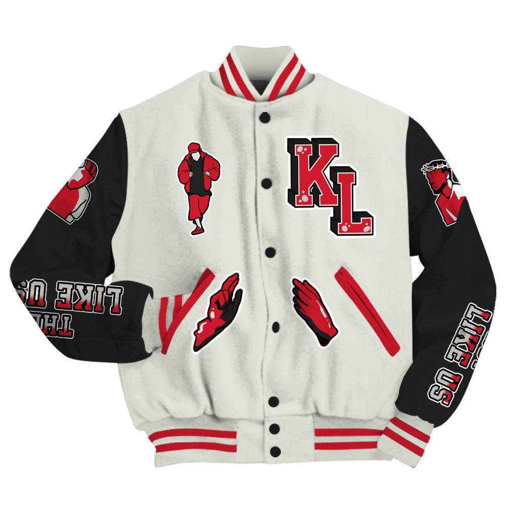 Varsity Jacket To Match Flight Club 4s - Dislike Us Graphic All Over Print