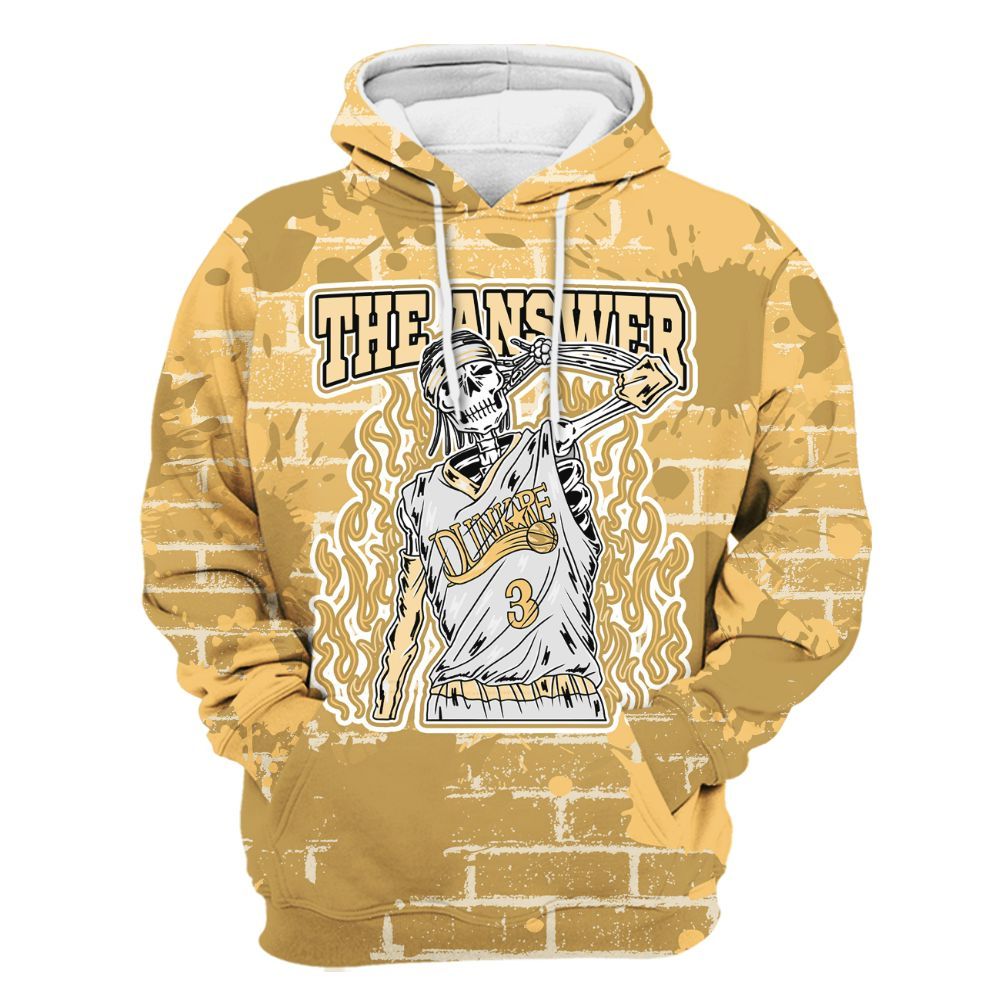 Hoodie To Match Craft Paris 6s - Allen Answer Skeleton Brick All Over Print