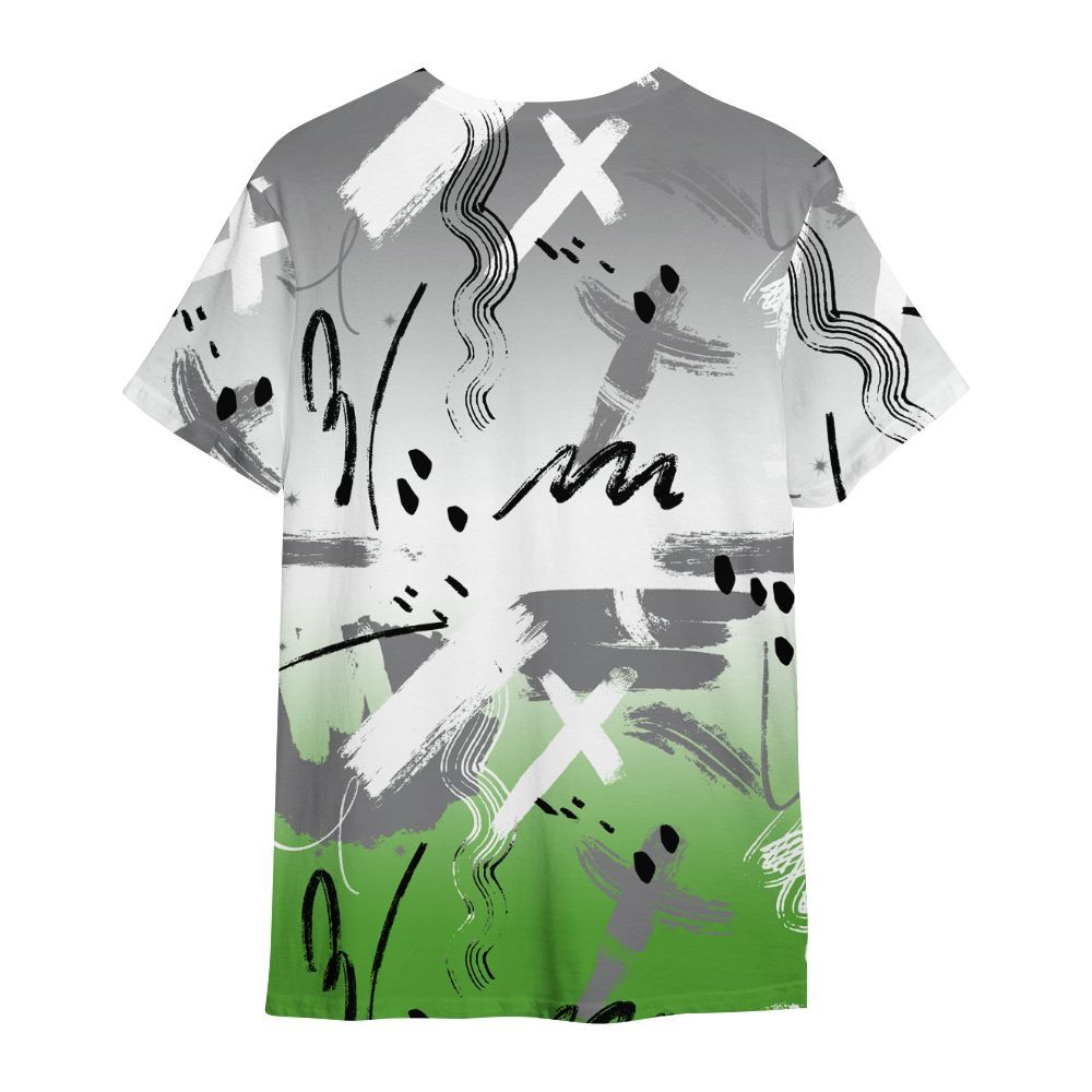 Shirt To Match Retro Green Bean 5s - Money Hustle Grind Pray All Over Print