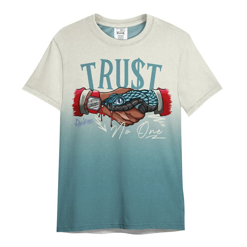Shirt To Match Dunk Low Denim Turquoise Royal - Snake Trust No One Drip All Over Print