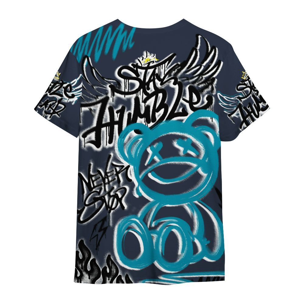 Shirt To Match Retro Obsidian 13s - Humble Drip Streetwear Graffity All Over Print