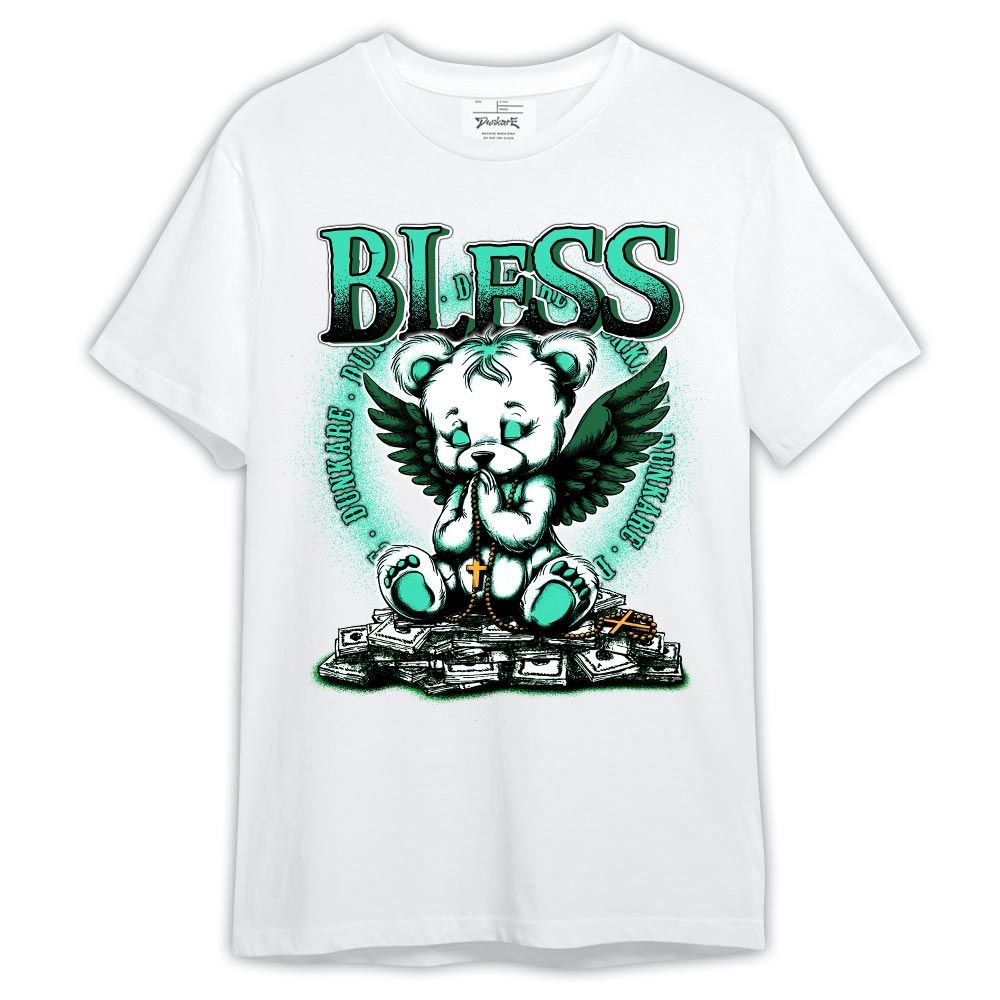 Shirt To Match Black Green Glow 3s - Bless Bear Angel Shirt Outfit 3 Green Glow 1305 HDT