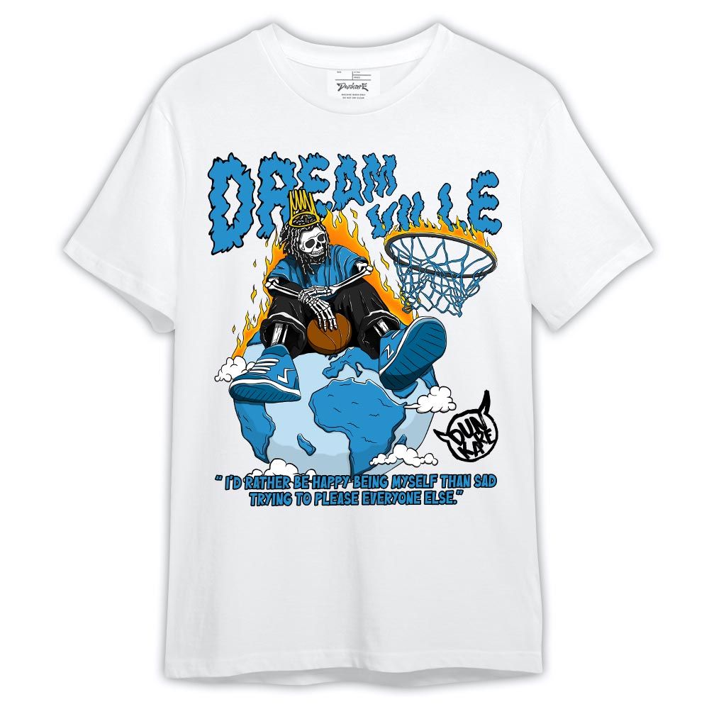 Shirt To Match Powder Blue 9s - J.C Skeleton Shirt Outfit