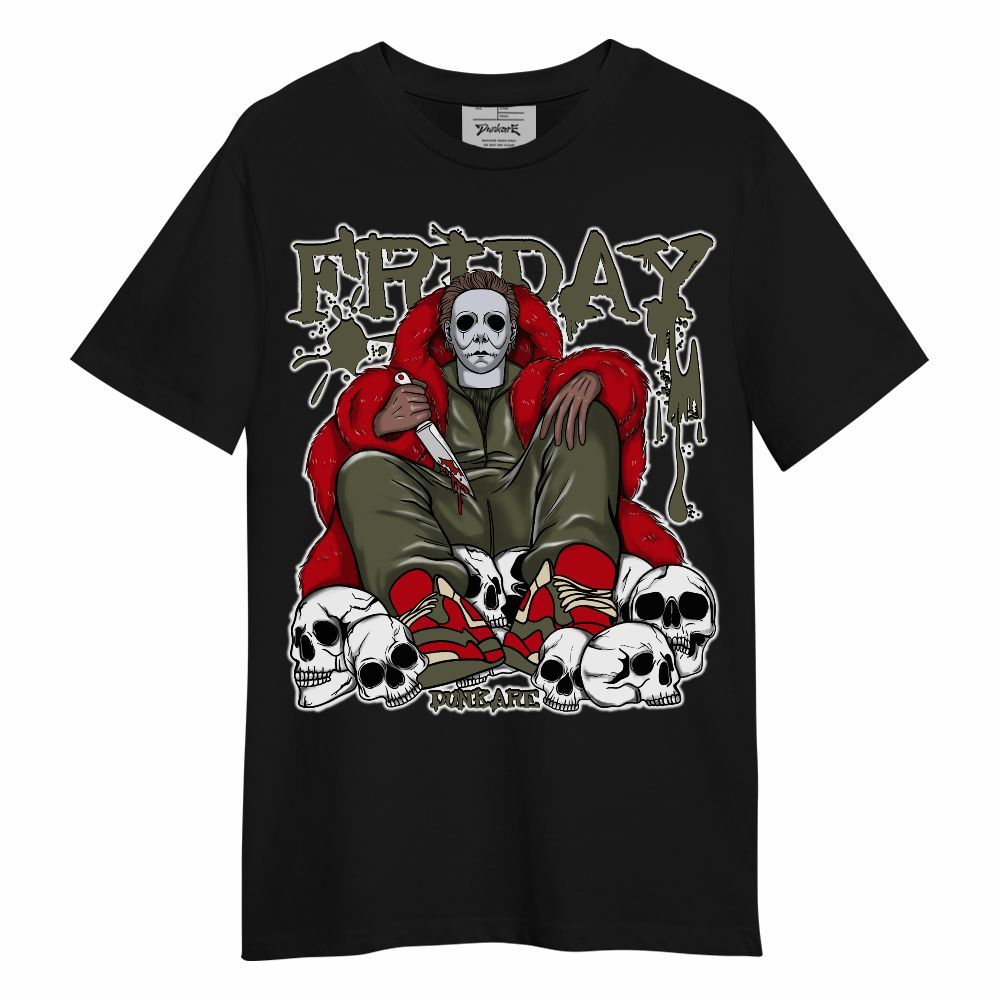 Shirt To Match Travis Scott Low OG Medium Olive 1s - Scary Friday Unisex Shirt