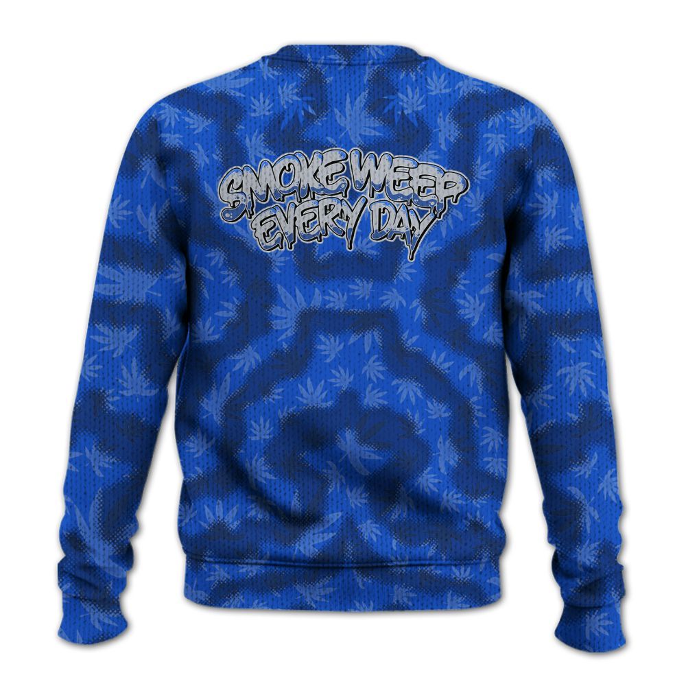Knitted Sweater To Match Air Foamposite One Royal - Smoking Every Day Graphic Weeding Art