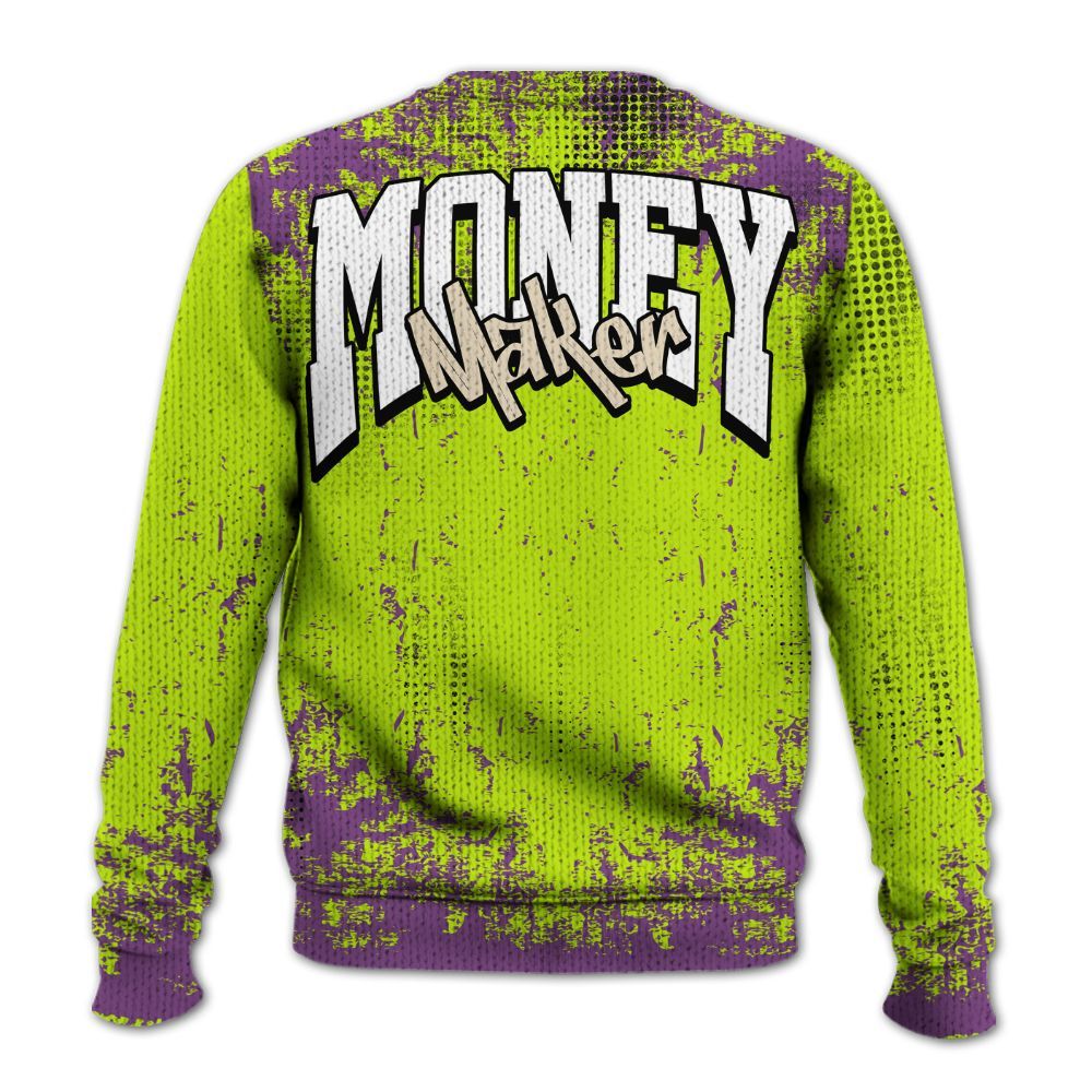 Sweater To Match GS Black Barely Volt 11s - Move In Silence Money Street Retro Graphic