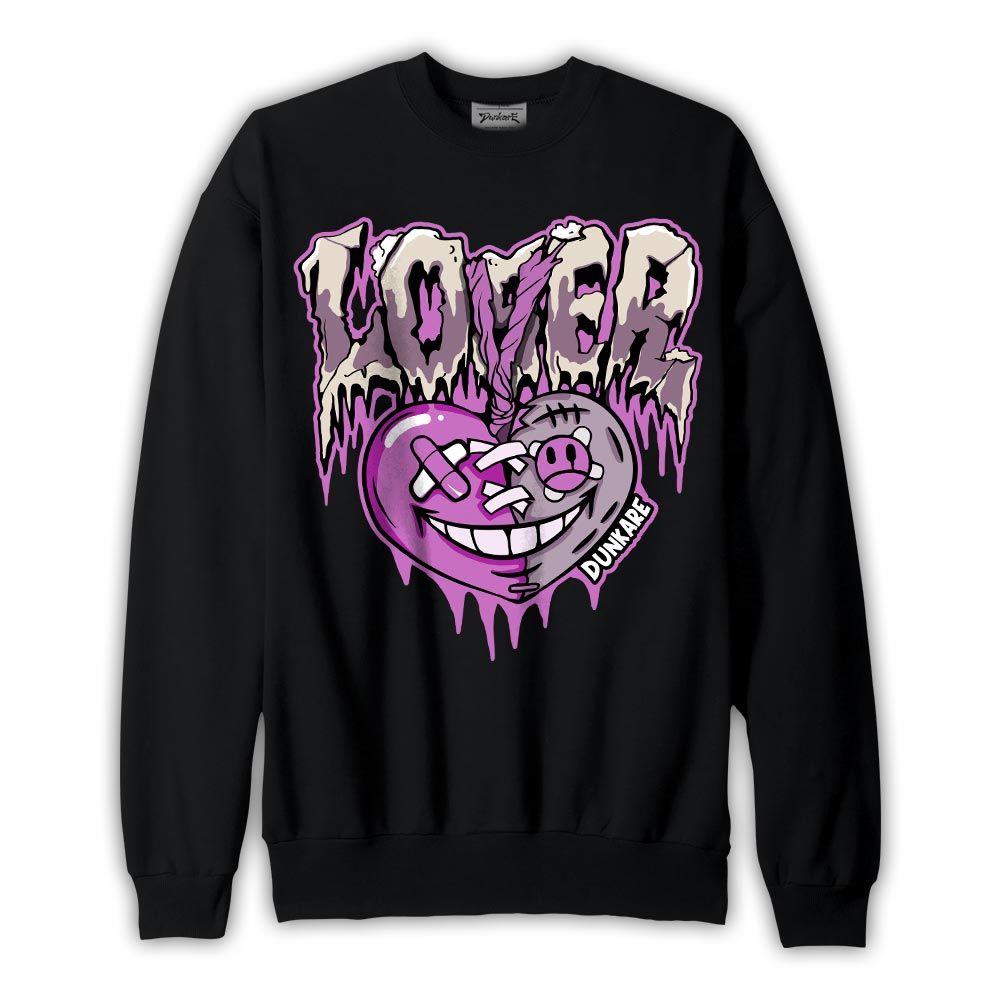 Sweatshirt To match Hyper Violet 4s Sweatshirt - LOVER LOSER Graphic 2904 PAT