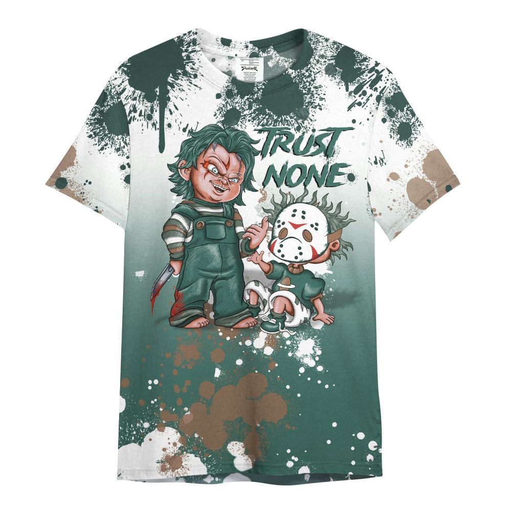 Shirt To Match Low OG Oxidized Green 1s - Trust No One Scary All Over Print