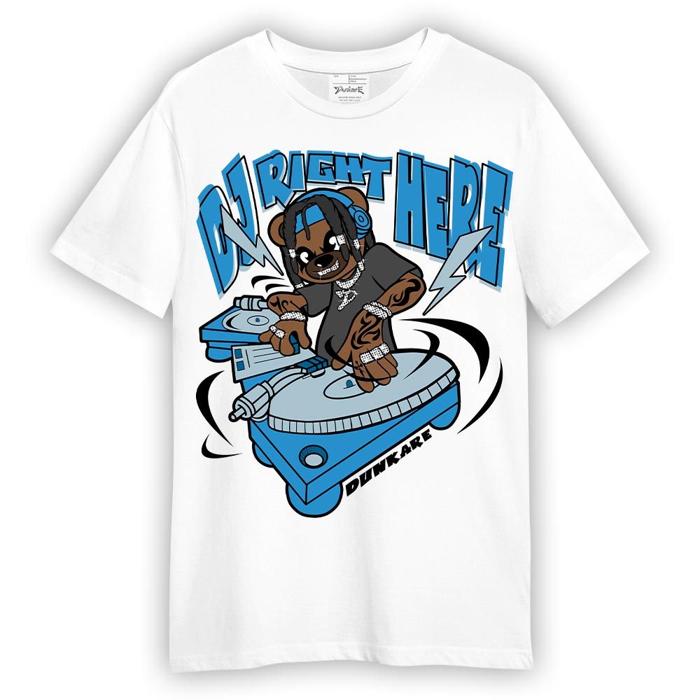 Shirt To Match Powder Blue 9s T-- DJ Right Here Bear T-Shirt Unisex
