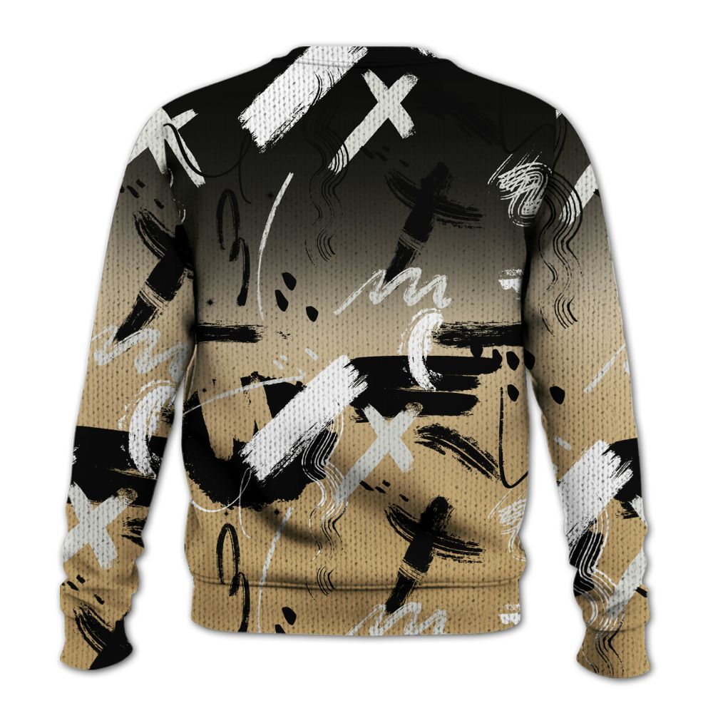 Knitted Sweater To Match Black LD 1000 - Money Hustle Grind Pray