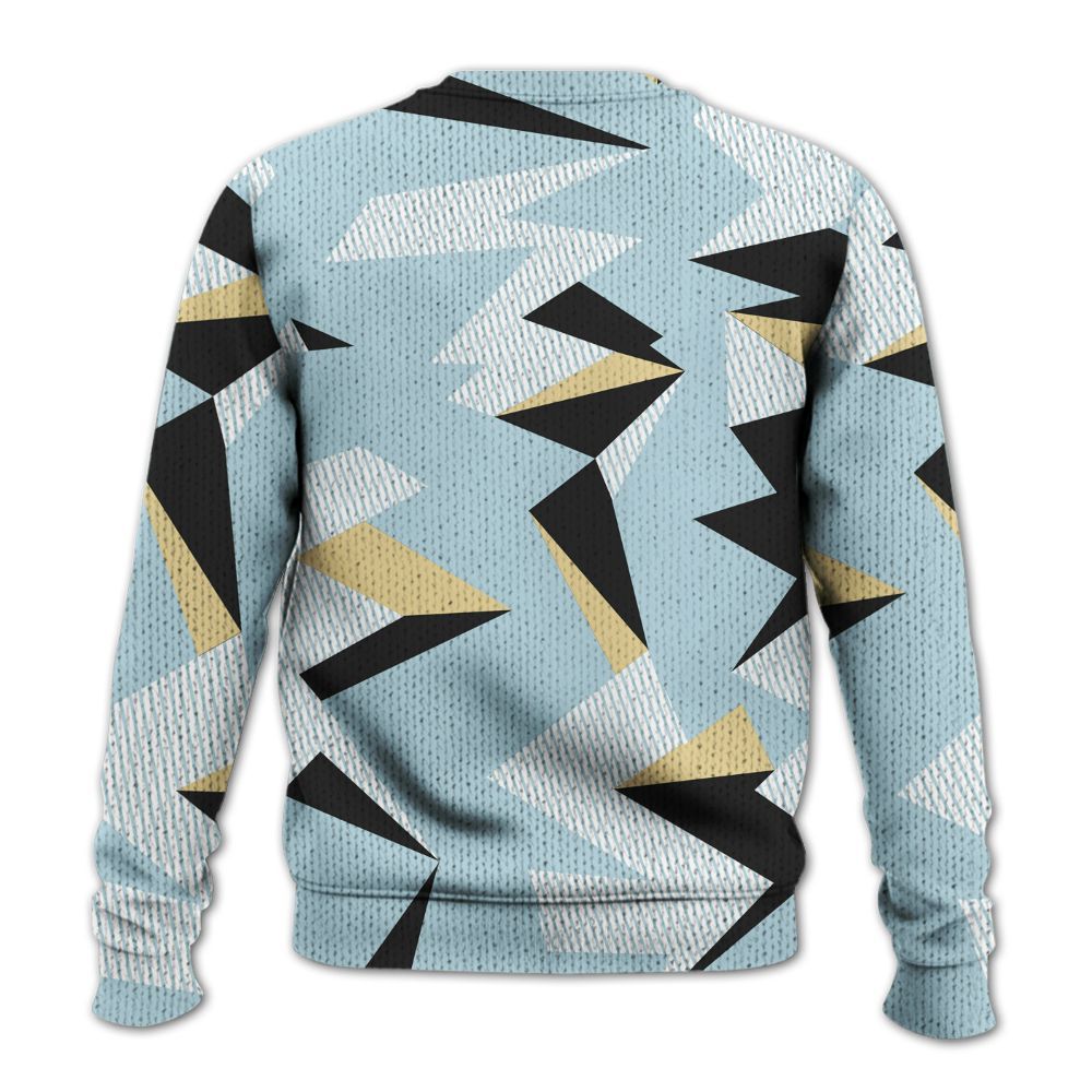 Knitted Sweater To Match Low Year Of The Snake 11s - Geometric Camouflage Pattern