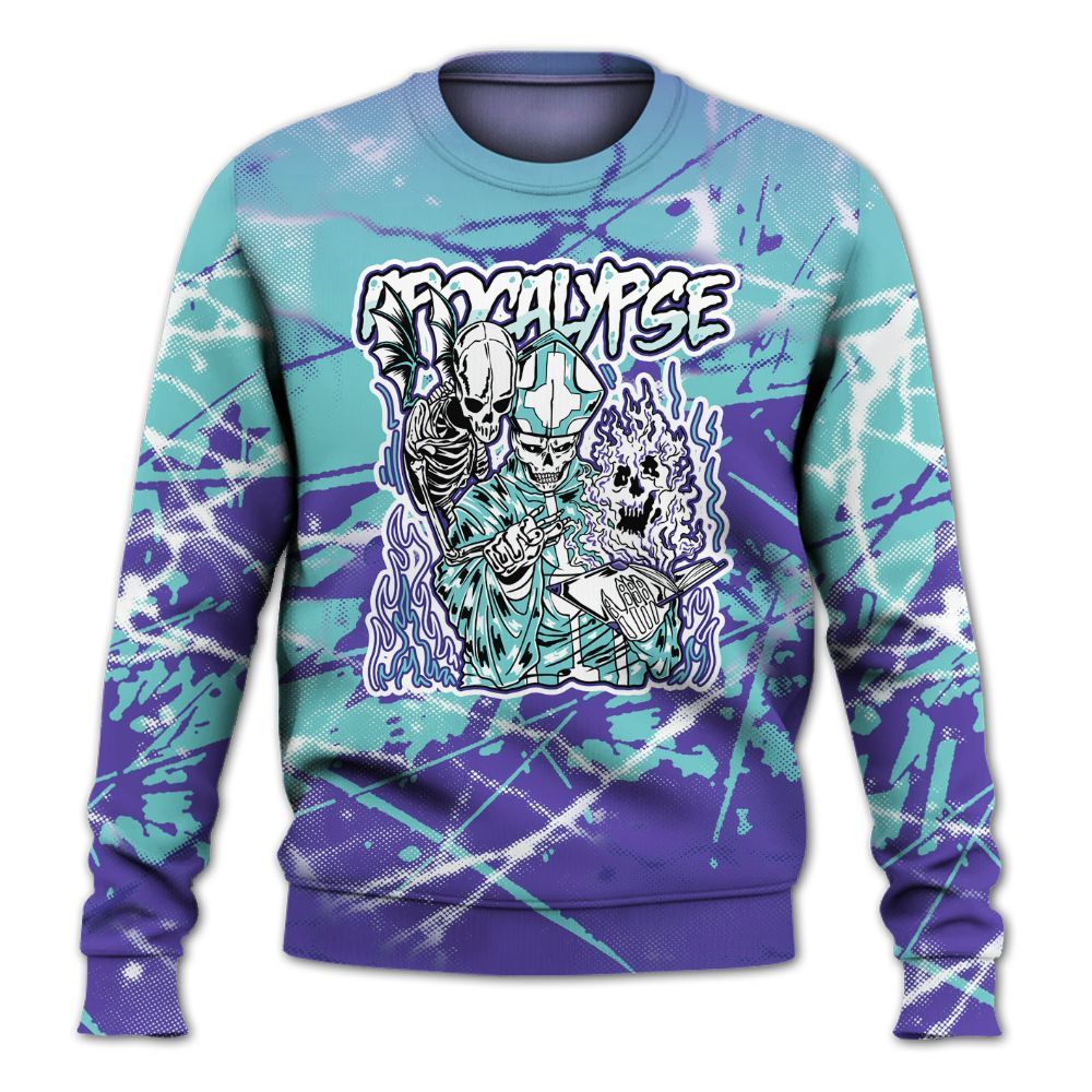 Sweatshirt To Match Low Hornets 1s - Apocalypse Skeleton Profound All Over Print