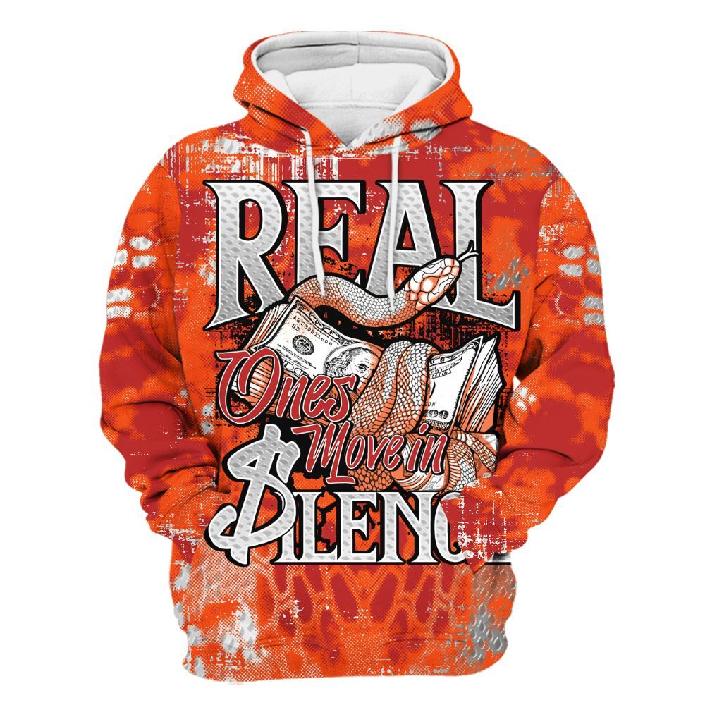 Hoodie To Match Kobe 6 Protro Total Orange - Snake Move In Silence All Over Print